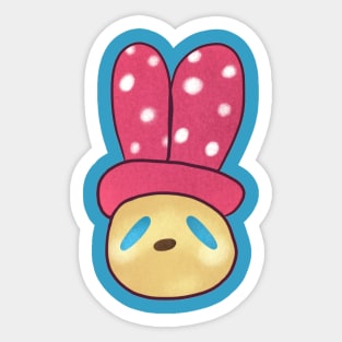 pink bunny-room Sticker